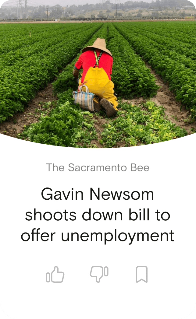 Gavin Newsom shoots down bill to offer unemployment
