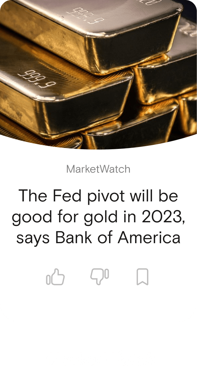 The Fed pivot will be good for gold in 2023, says Bank of America