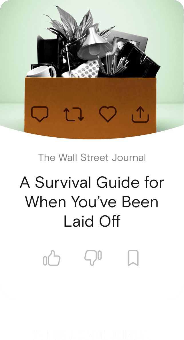 A Survival Guide for When You've Been Laid Off