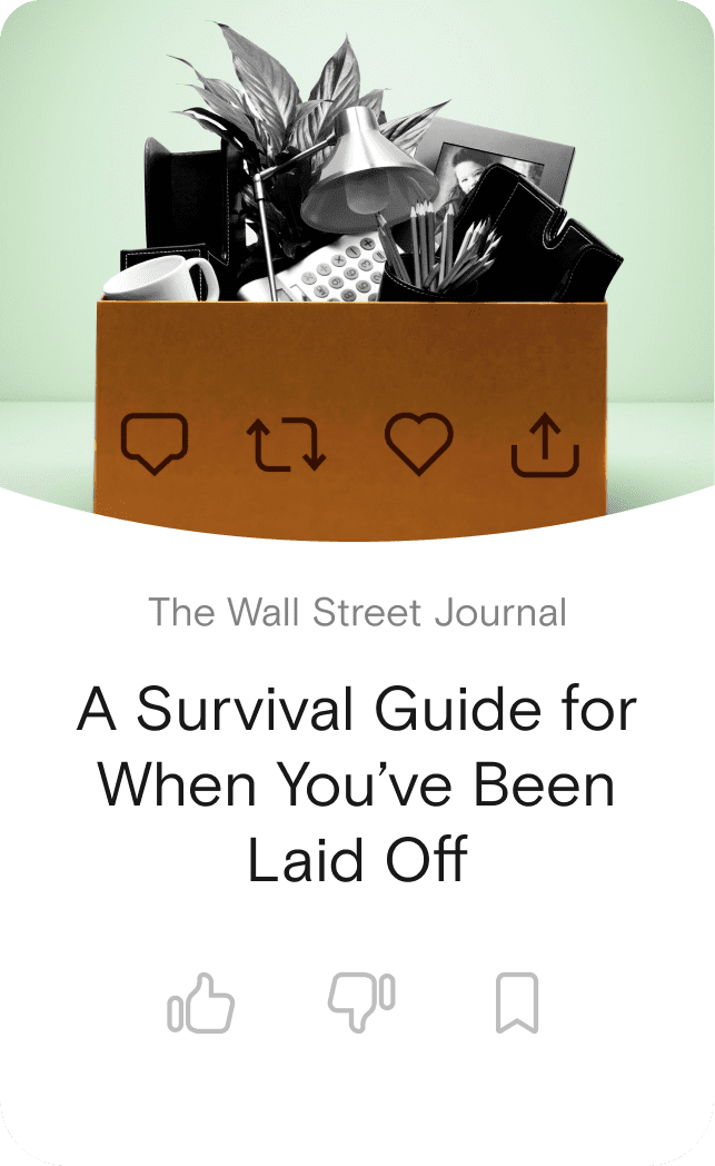 A Survival Guide for When You've Been Laid Off