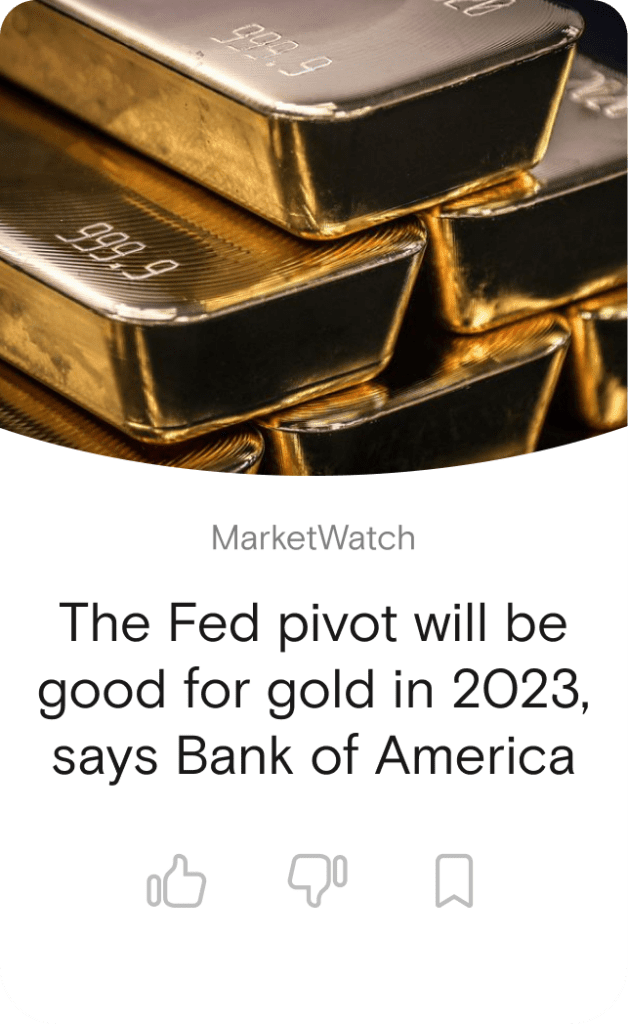 The Fed pivot will be good for gold in 2023, says Bank of America