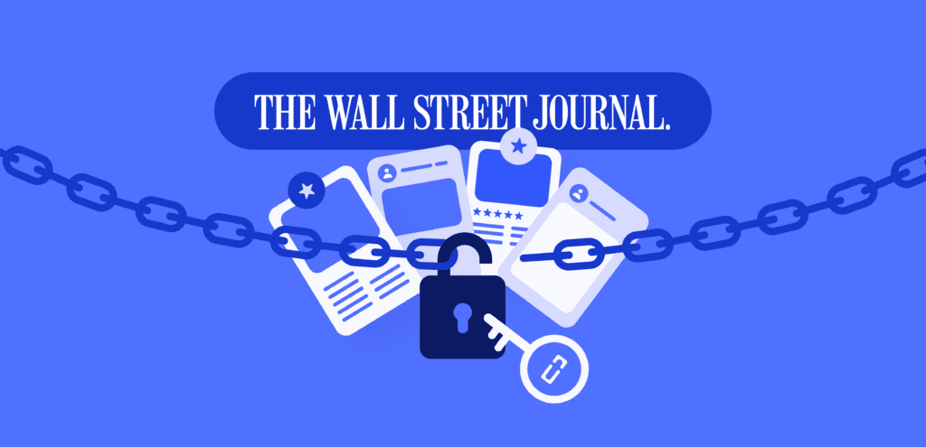 the wall street journal has premium content locked by paywalls