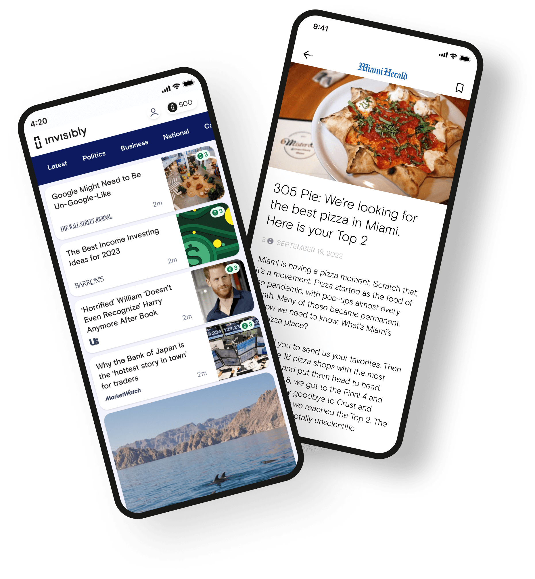 Invisibly App & News Feed