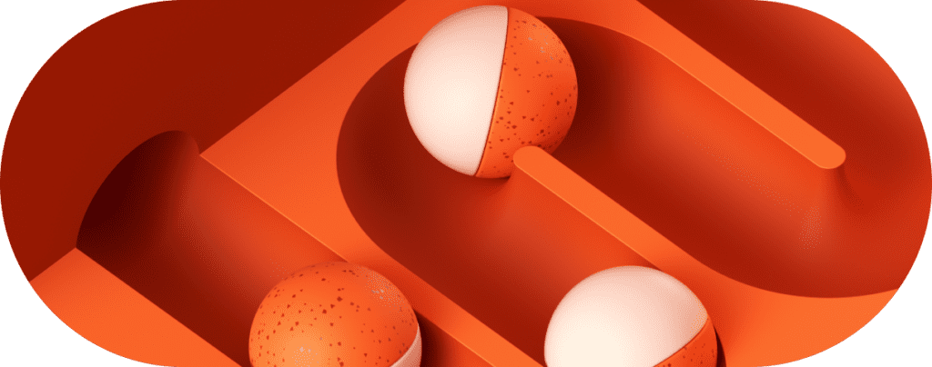 3D Orange Oval