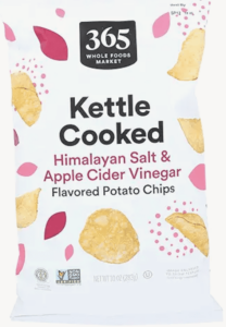 Himalayan Salt and Apple Cider Vinegar Kettle Chips