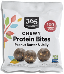 365 Whole Foods Chewy Protein Bites Peanut Butter & Jelly